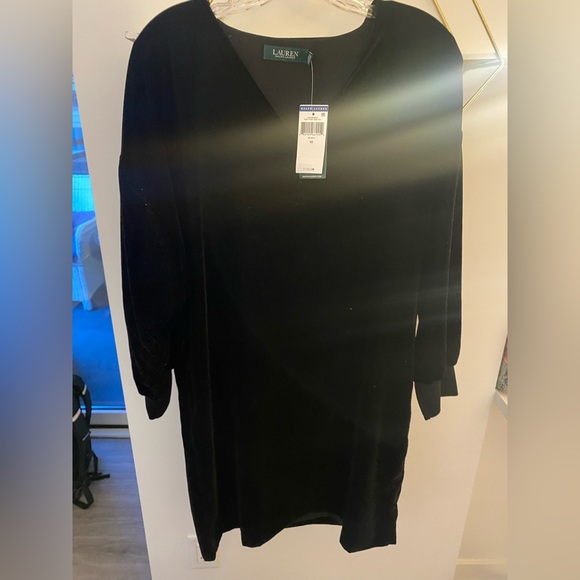 Lauren Ralph Lauren Dresses & Skirts - Ralph Lauren black velvet dress size 10